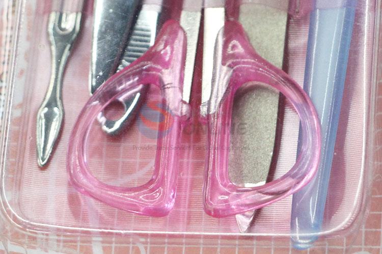 Factory Direct Manicure Set Beauty Tools Nail File/ Nail Clipper/ Cuticle Pusher/ Eyebrow Scissors