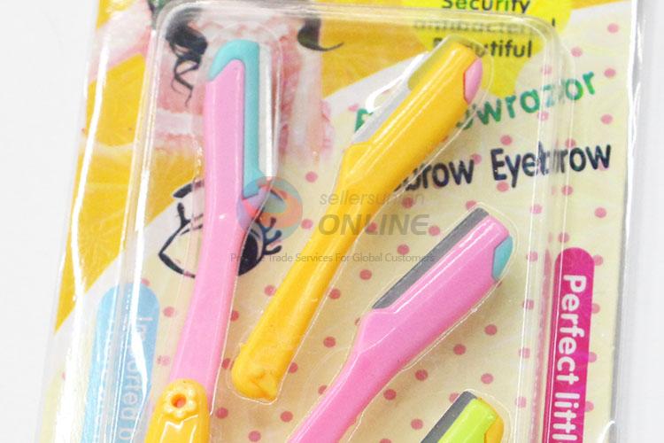 Plastic Folding Handle Eyebrow Trimmer Shaver Knife