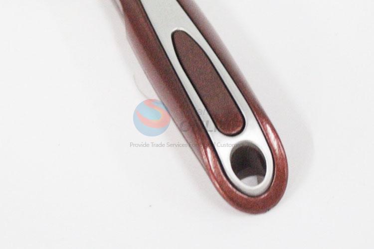 Pretty Coffee Color Handle Square Shaped Hair Brush