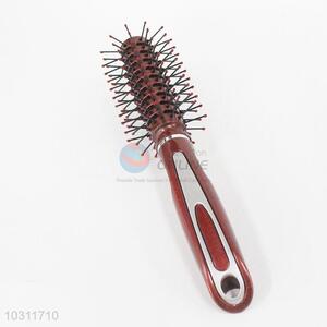 Coffee Color Cylinder-shaped Paddle Brush Antistatic Comb