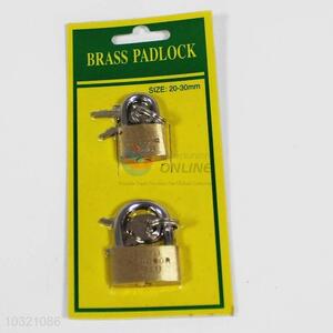 Factory promotional price 2pcs brass locks