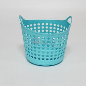 Blue Round Storage Basket