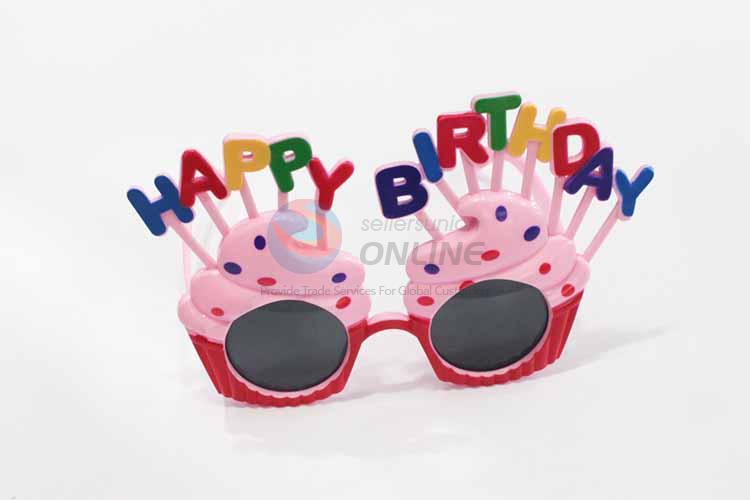 Cupcake Shaped Happy BirthdayFashion Party Glasses