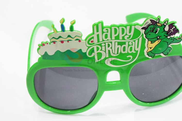 Happy Birthday Green Fashion Party Glasses