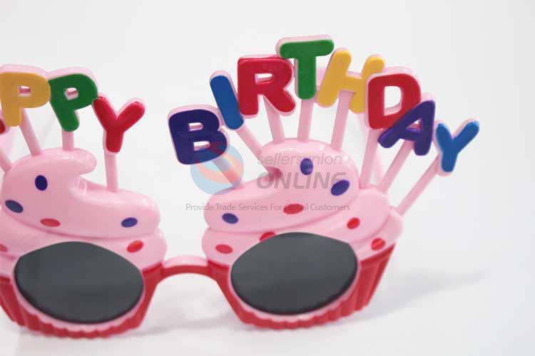 Cupcake Shaped Happy BirthdayFashion Party Glasses