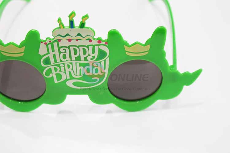 Happy Birthday Green Fashion Party Glasses