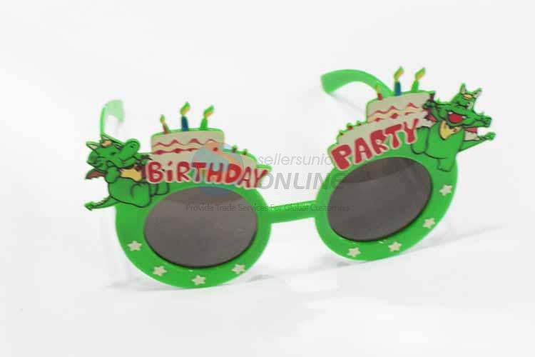 Happy Birthday Green Fashion Party Glasses