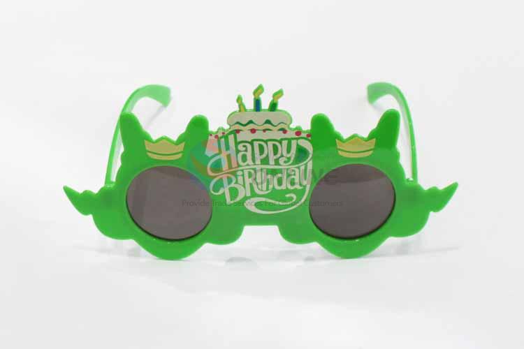 Happy Birthday Green Fashion Party Glasses