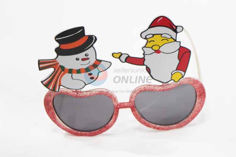 Father Christmas and Snowman Fashion Party Glasses