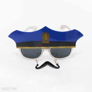 Blue Police Fashion Party Glasses