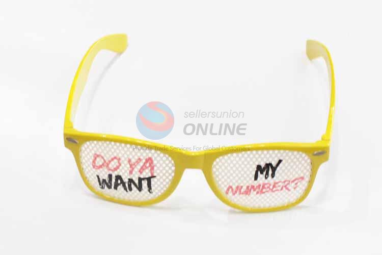 Writing Number Fashion Party Glasses