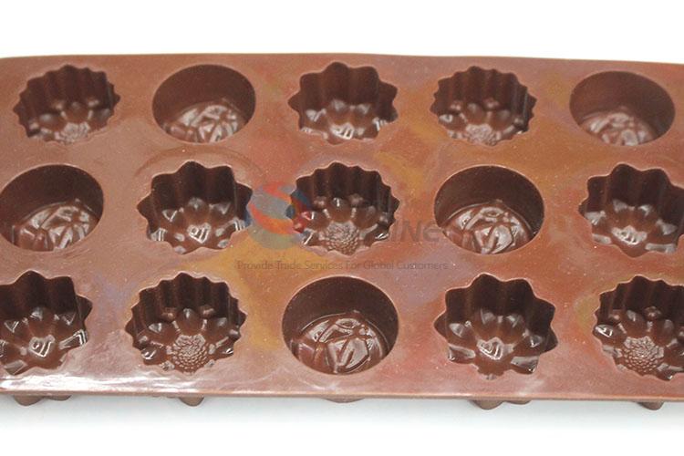 Delicate Design Flower Shape Chocolate Mould Silicone Biscuit Mould