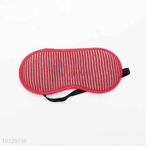 Red Strip Pattern Eyeshade or Eyemask for Airline and Hotel