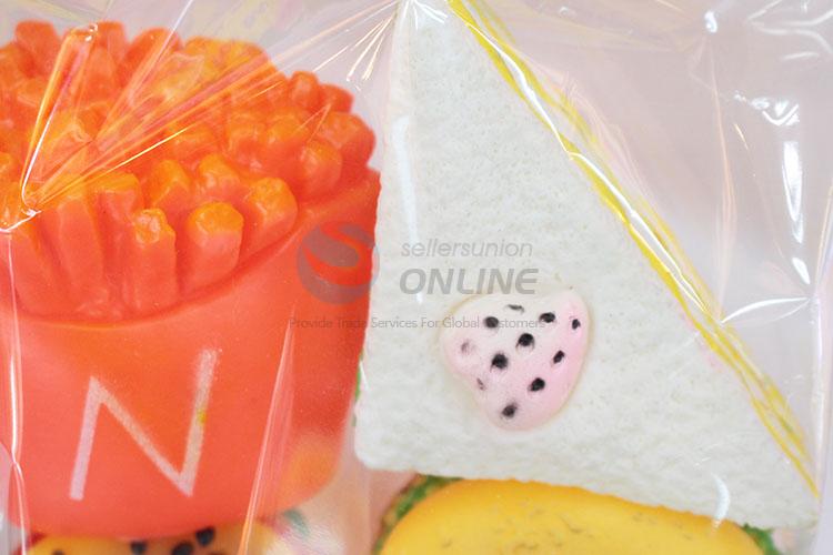 Customized New Arrival Hamburger Pet Toys