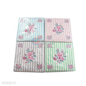 Wholesale Flower Printed Square Paper Towel for Sale