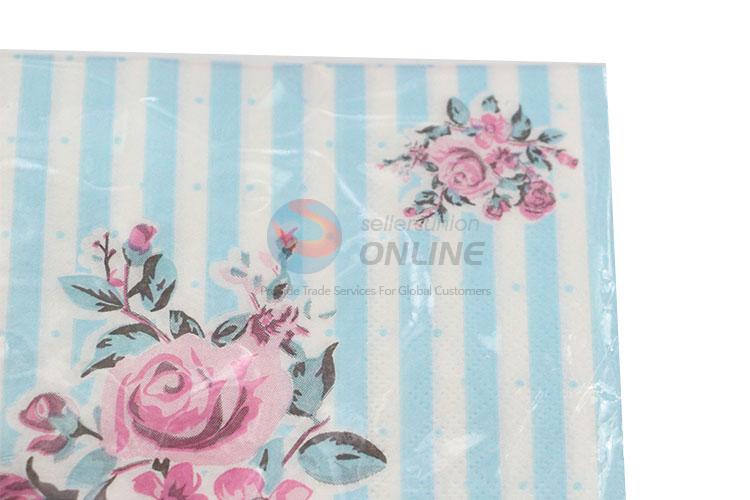 Wholesale Flower Printed Square Paper Towel for Sale