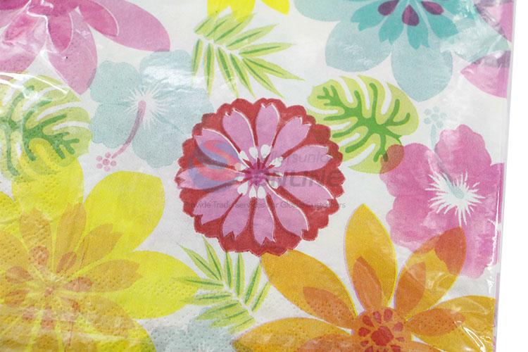 Wholesale Nice Flower Printed Square Paper Towel for Sale