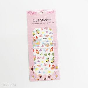 Promotional cool low price flowers&leaves nail sticker