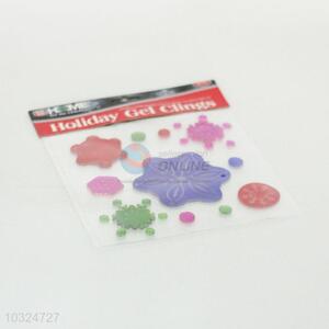 Colors Snow Shaped TPR Window Sticker