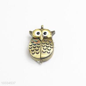 Factory promotional good quality owl pocket watch