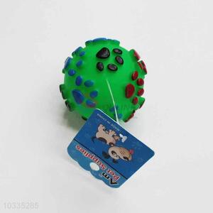 Footprint Green Ball Vinyle Pet Toys/Dog Toy/Chew Toy