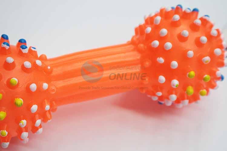 Orange Bone Shaped Vinyle Pet Toys/Dog Toy/Chew Toy