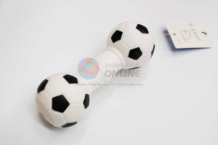 Football Pattern Bone Shaped Vinyle Pet Toys/Dog Toy/Chew Toy