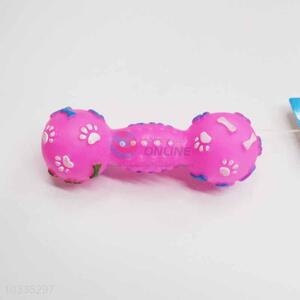 Pink Bone Shaped Vinyle Pet Toys/Dog Toy/Chew Toy