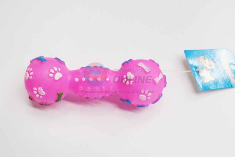 Pink Bone Shaped Vinyle Pet Toys/Dog Toy/Chew Toy