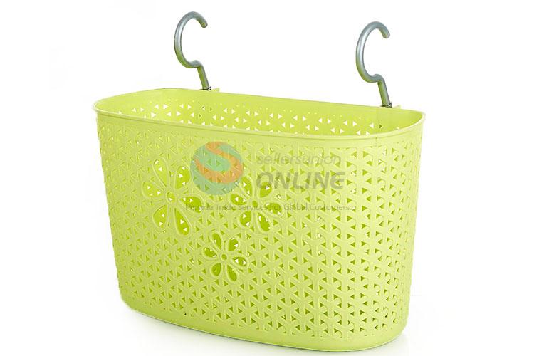 Cute Design Plastic Storage Basket With Hanger