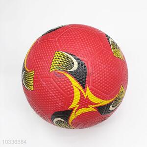 Red Color High Quality PVC Split Leather Traning Soccer