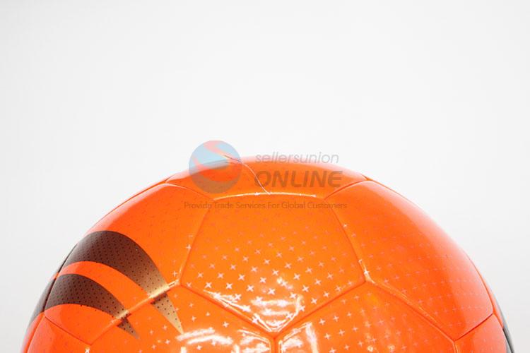 Orange Color Star Pattern PU Leather Traning Soccer