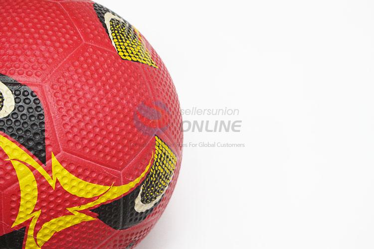 Red Color High Quality PVC Split Leather Traning Soccer