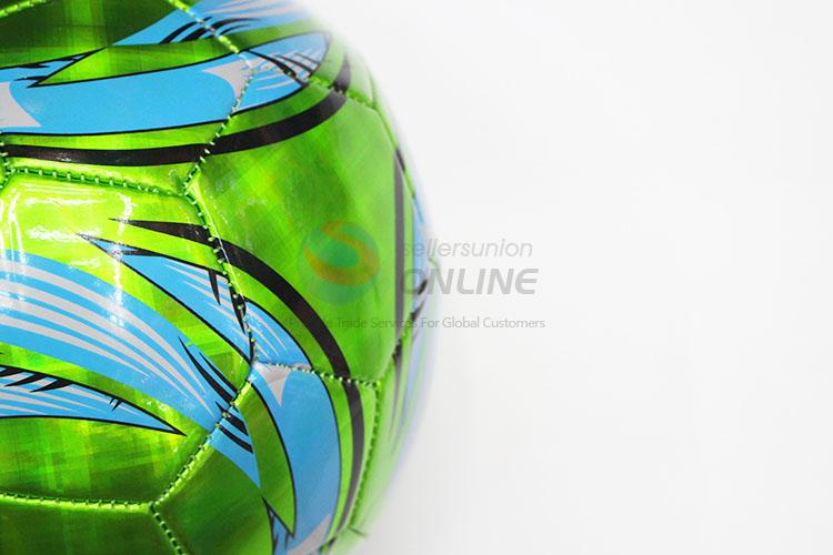 Shining Green Color PVC Soccer Ball Football