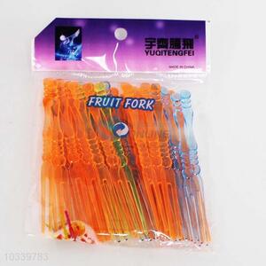 Factory Wholesale 50pcs Plastic Fruit Fork for Sale