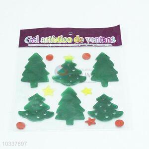 Wholesale cheap green tree shaped gel sticker