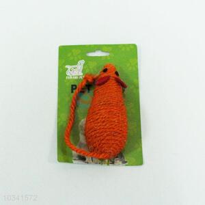 Fashion style best orange mouse shape pet toy