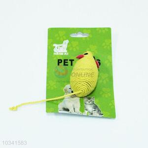 New product cheap best yellow mouse shape pet toy