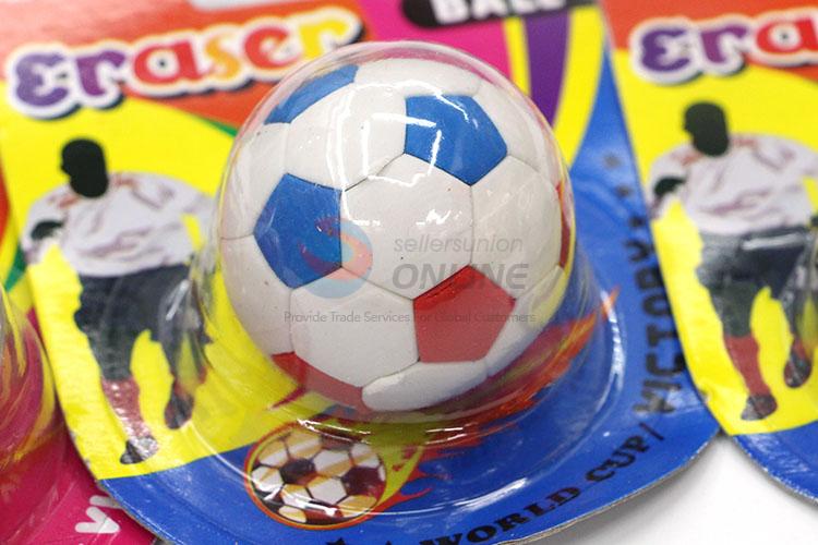 Promotional Football Design Cartoon Rubber/Eraser for Student