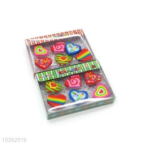 Interesting Heart Shaped Cartoon Rubber/Eraser for Student