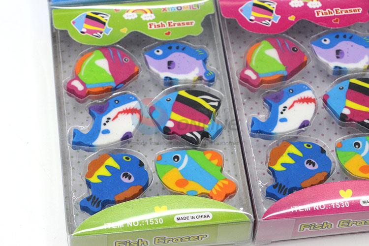 Wholesale Supplies Fish Cartoon Rubber/Eraser for Student