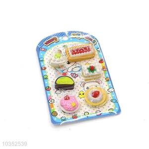 Good Quality Cake Design Cartoon Rubber/Eraser for Student