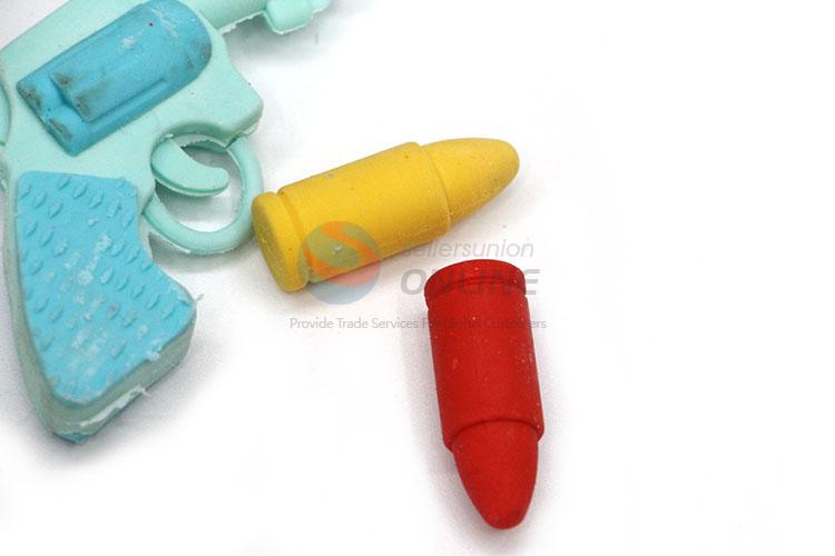 Great Gun and Bullet Design Cartoon Rubber/Eraser for Student