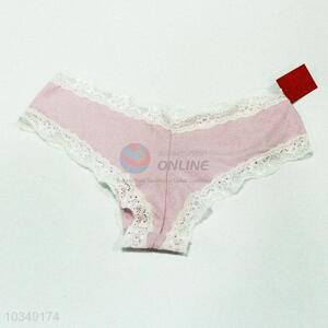 Fashion cheap pink&white women underpant