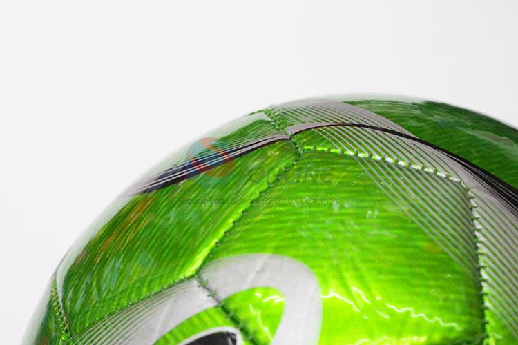 Laser Color Soccer Football with Rubber Bladder