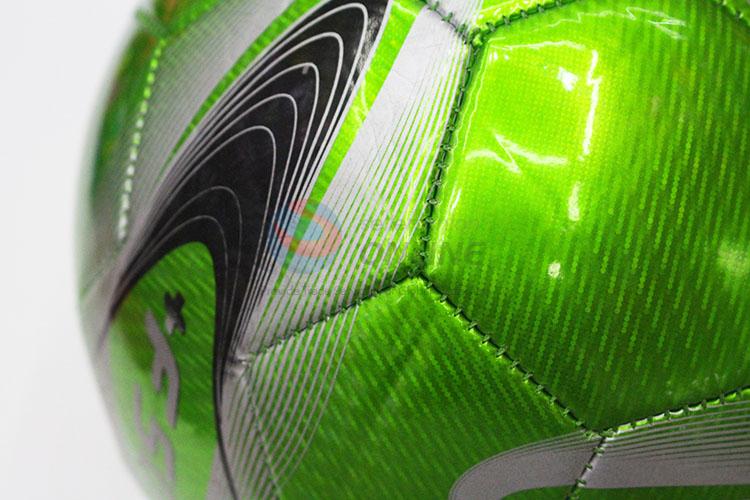 Laser Color Soccer Football with Rubber Bladder