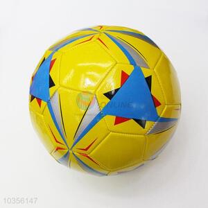 New Fashion Yellow TPU Soccer Football for Training Game with Line Bladder