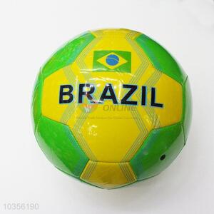 Brazil Foam Training Game Soccer Football with Rubber Bladder