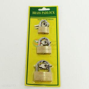 Wholesale Supplies 3pcs Brass Padlock for Sale