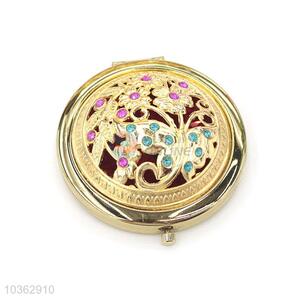 Creative Engraving Cosmetic Mirror Pocket Mirror